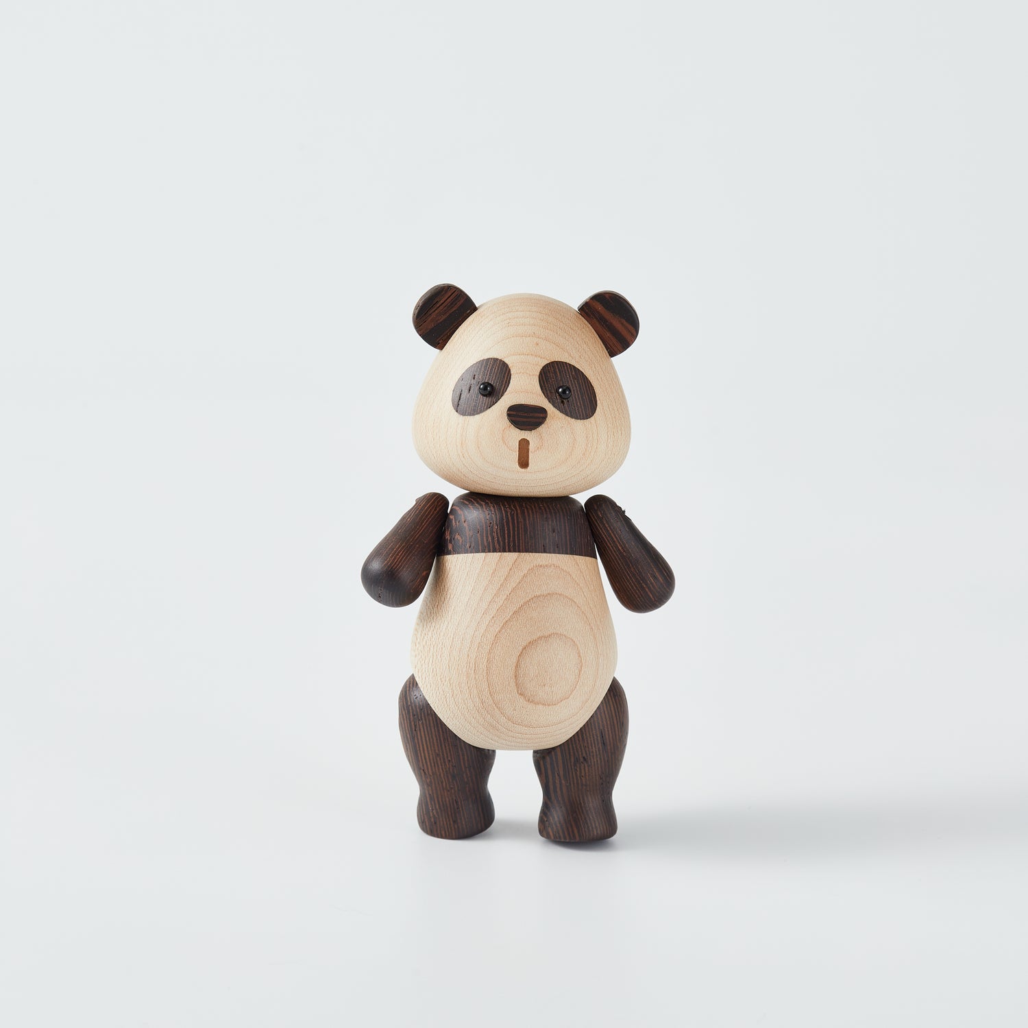 CraftsWP Wooden Panda Figurine: Handcrafted Wood Panda - Miniature Decorative Piece