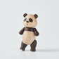 CraftsWP Wooden Panda Figurine: Handcrafted Wood Panda - Miniature Decorative Piece