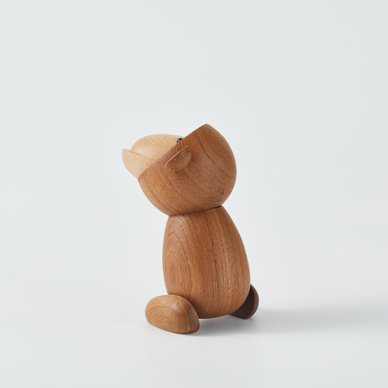 CraftsWP Playful Wooden Monkey: ZAMTAC Nordic Pure Handcrafted Wood Monkey Figurine