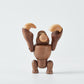 CraftsWP Wooden Gorilla Toy: Nordic Miniature King Kong