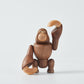 CraftsWP Wooden Gorilla Toy: Nordic Miniature King Kong