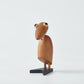 CraftsWP Friendly Bird Toy: Customizable Teak Wood Clip Bird Statuette