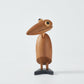 CraftsWP Friendly Bird Toy: Customizable Teak Wood Clip Bird Statuette