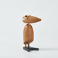 CraftsWP Friendly Bird Toy: Customizable Teak Wood Clip Bird Statuette