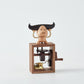 CraftsWP Hand-Crafted Wooden Music Box with Cow Weightlifting Design: A Magical Melody in Your Hand