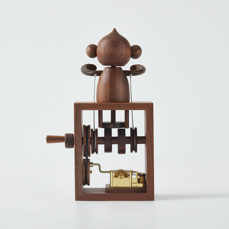 CraftsWP Castle In The Sky - Monkey Wooden Music Box