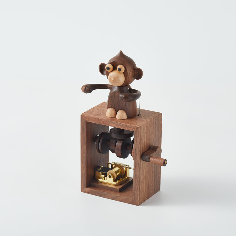 CraftsWP Castle In The Sky - Monkey Wooden Music Box