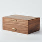 CraftsWP Walnut Multilayer Jewelry Box - Earring & Necklace Storage