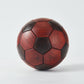 CraftsWP Striking Red Wooden Soccer Ball - Perfect 22cm Nordic Design Décor & Christmas Gift for Soccer Admirers