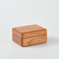 CraftsWP Vintage Wooden Ring Box for Weddings & Proposals - Dual Slots, Magnetic Closure, Travel-Friendly & Elegant Design