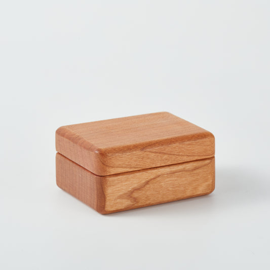 CraftsWP Vintage Wooden Ring Box for Weddings & Proposals - Dual Slots, Magnetic Closure, Travel-Friendly & Elegant Design