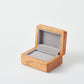 CraftsWP Vintage Wooden Ring Box for Weddings & Proposals - Dual Slots, Magnetic Closure, Travel-Friendly & Elegant Design