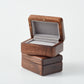 CraftsWP Handcrafted Double Ring Box for Wedding Ceremony and Engagement