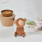 CraftsWP Playful Wooden Monkey: ZAMTAC Nordic Pure Handcrafted Wood Monkey Figurine