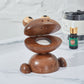 CraftsWP Frog Aroma Essential Oil Diffuser & Humidifier - Made from walnut Wood,  Charming Design