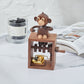 CraftsWP Castle In The Sky - Monkey Wooden Music Box