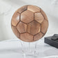 CraftsWP Exclusive Handcrafted Wooden Soccer Ball - Elegant 22cm Home Decor & Gift Piece for Football Lovers