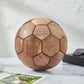 CraftsWP Exclusive Handcrafted Wooden Soccer Ball - Elegant 22cm Home Decor & Gift Piece for Football Lovers