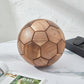 CraftsWP Exclusive Handcrafted Wooden Soccer Ball - Elegant 22cm Home Decor & Gift Piece for Football Lovers